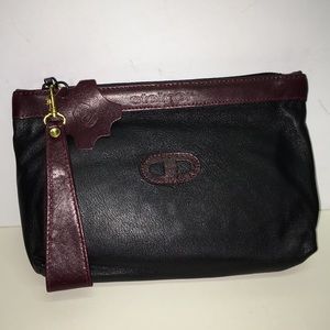 Leather wristlet/bag NWT